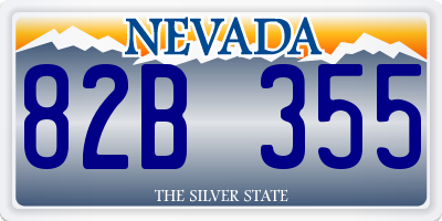 NV license plate 82B355