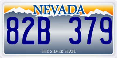 NV license plate 82B379