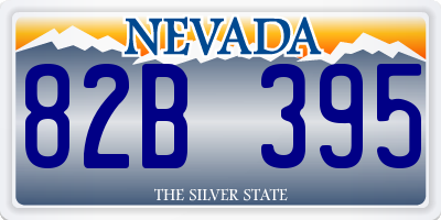 NV license plate 82B395