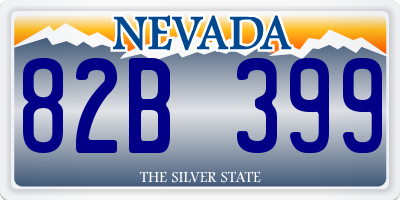 NV license plate 82B399