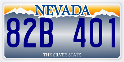 NV license plate 82B401