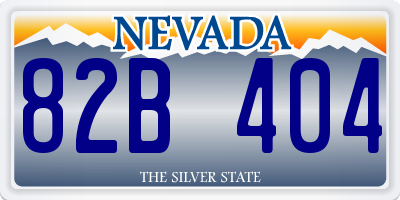 NV license plate 82B404