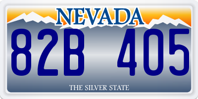 NV license plate 82B405