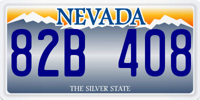 NV license plate 82B408