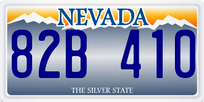 NV license plate 82B410