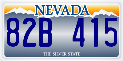NV license plate 82B415