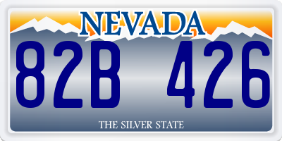 NV license plate 82B426