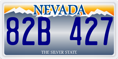 NV license plate 82B427