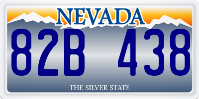 NV license plate 82B438