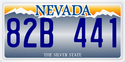 NV license plate 82B441