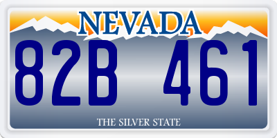 NV license plate 82B461
