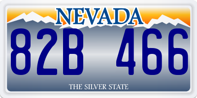 NV license plate 82B466