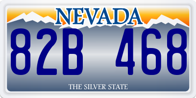 NV license plate 82B468