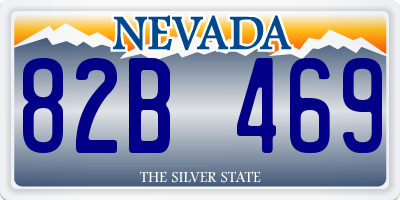 NV license plate 82B469