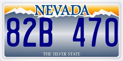 NV license plate 82B470