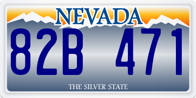 NV license plate 82B471