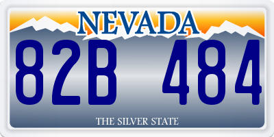 NV license plate 82B484