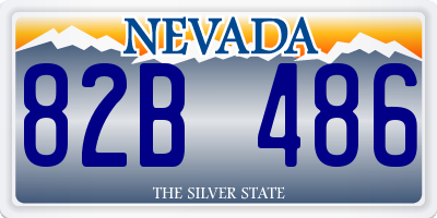 NV license plate 82B486