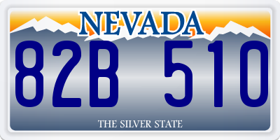 NV license plate 82B510