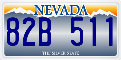 NV license plate 82B511
