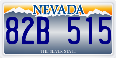 NV license plate 82B515
