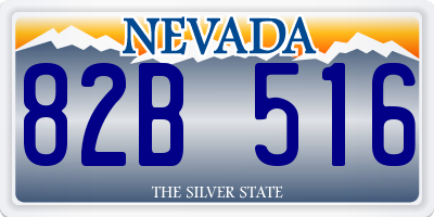 NV license plate 82B516