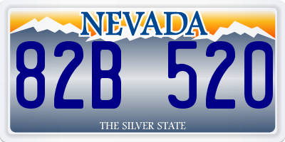 NV license plate 82B520