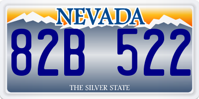 NV license plate 82B522