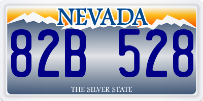 NV license plate 82B528