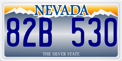 NV license plate 82B530