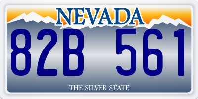 NV license plate 82B561