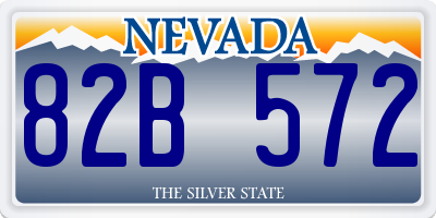 NV license plate 82B572