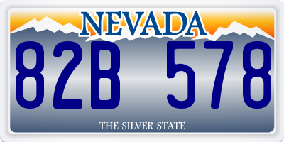 NV license plate 82B578