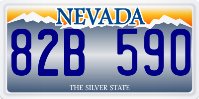 NV license plate 82B590