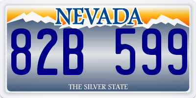 NV license plate 82B599