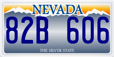 NV license plate 82B606