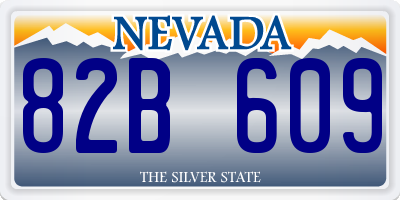 NV license plate 82B609