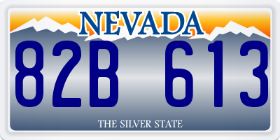 NV license plate 82B613
