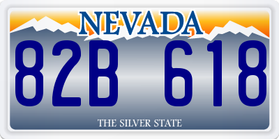 NV license plate 82B618