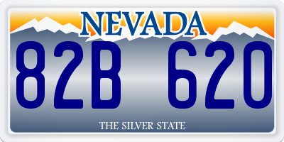 NV license plate 82B620