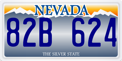 NV license plate 82B624