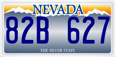 NV license plate 82B627