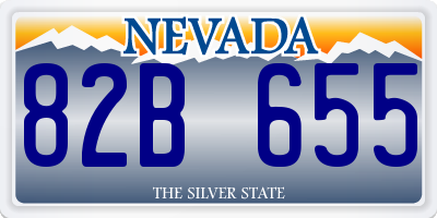 NV license plate 82B655