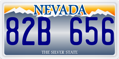 NV license plate 82B656