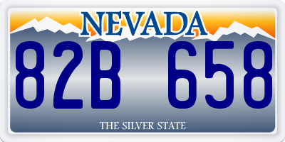 NV license plate 82B658