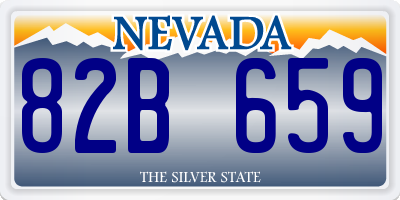 NV license plate 82B659
