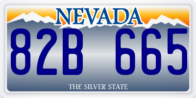 NV license plate 82B665