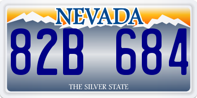 NV license plate 82B684