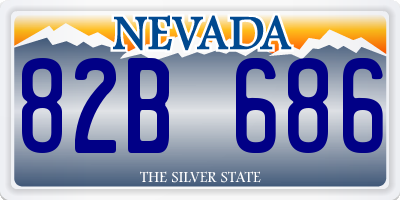 NV license plate 82B686