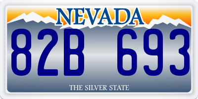 NV license plate 82B693